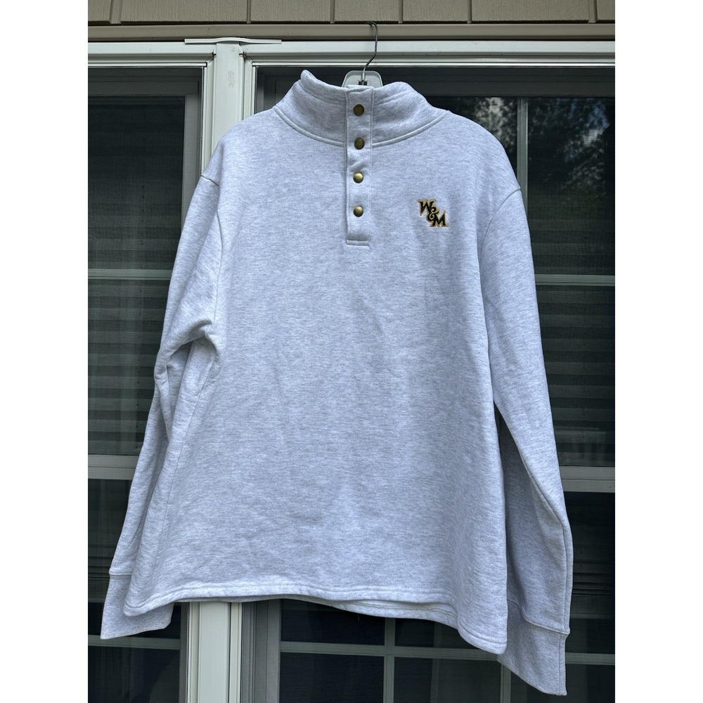 William And Mary University 1/4 Zip Sweatshirt 1991 League Size XL New w/ tags